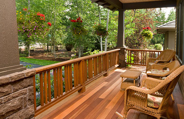 Cedar Decking in Granada Hills