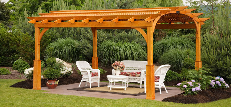 Cedar Wood Pergola Installation in Granada Hills, CA